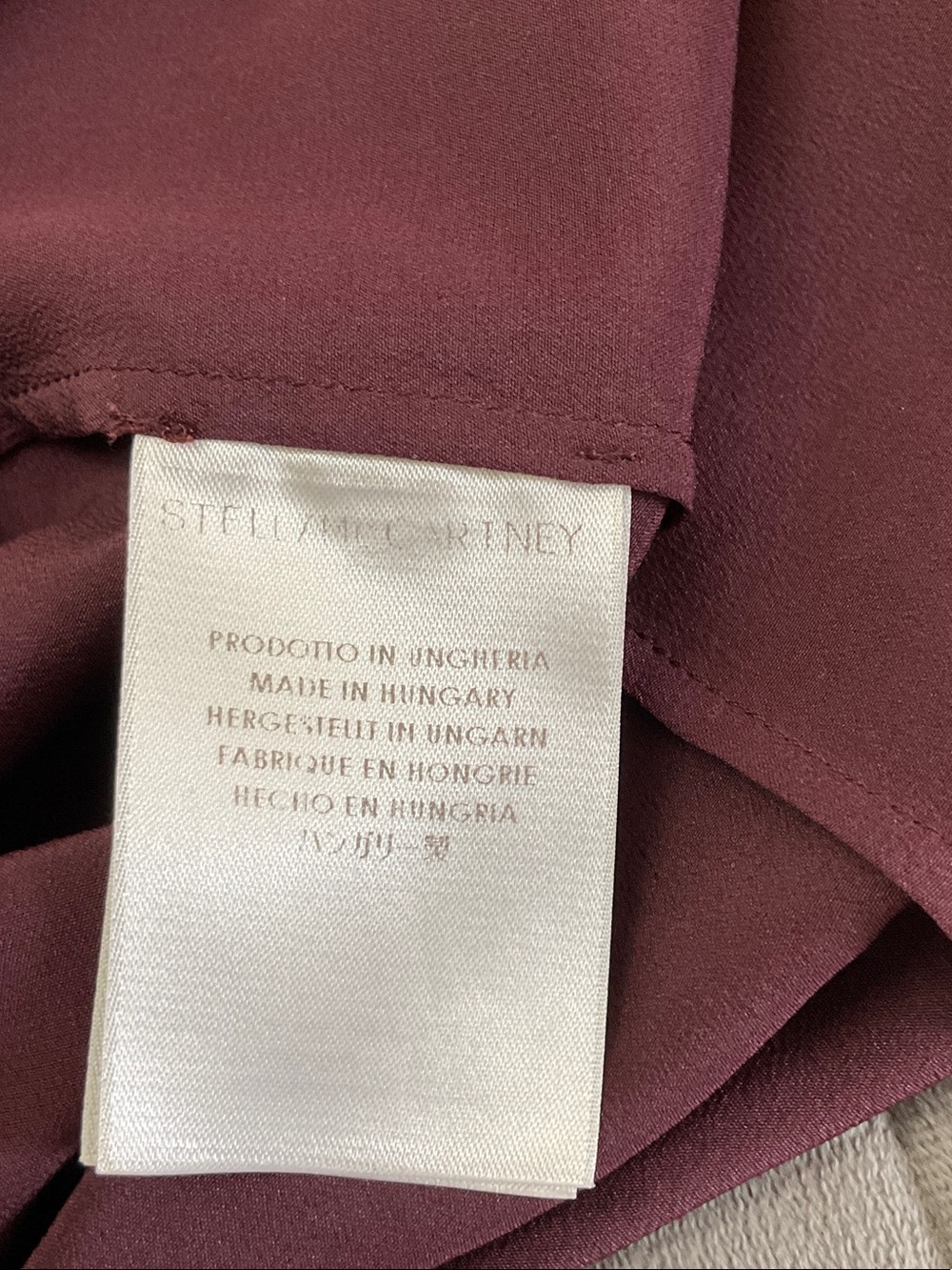 Stella McCartney 100% silk petal sleeve dress NWOT - Picture 7 of 10